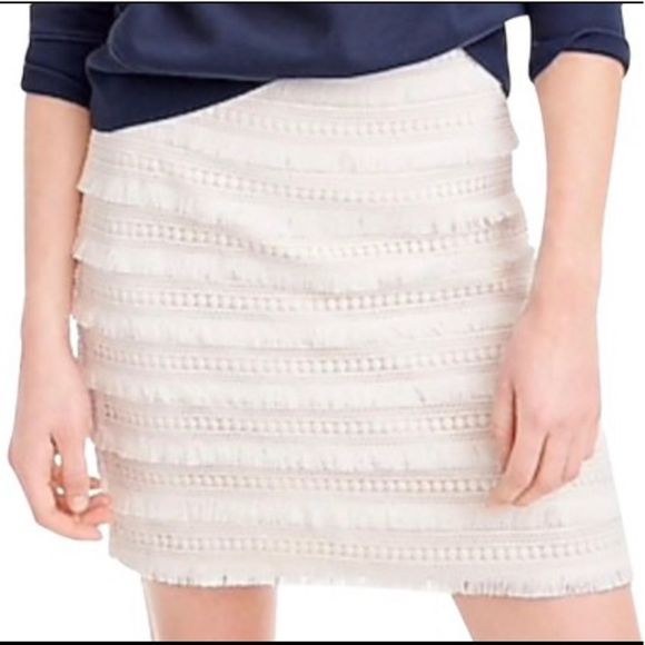 J.Crew tiered Fringe skirt - Picture 5 of 6